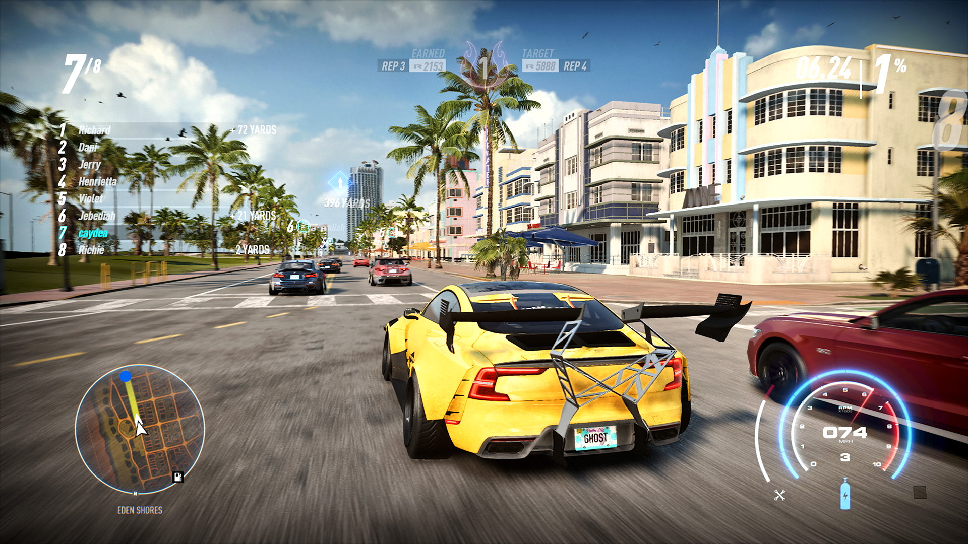 yelow car